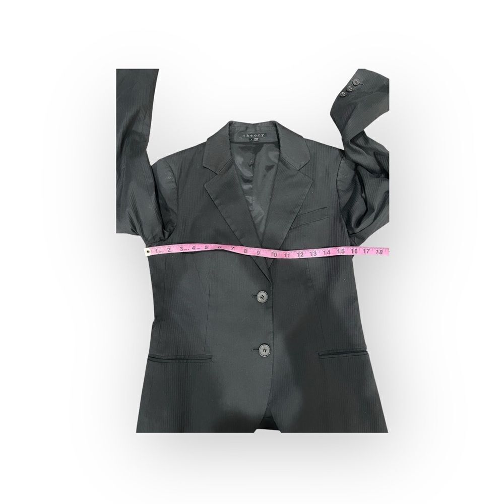 Theory Isarona Post Blazer Jacket in Dark Brown - Picture 3 of 7